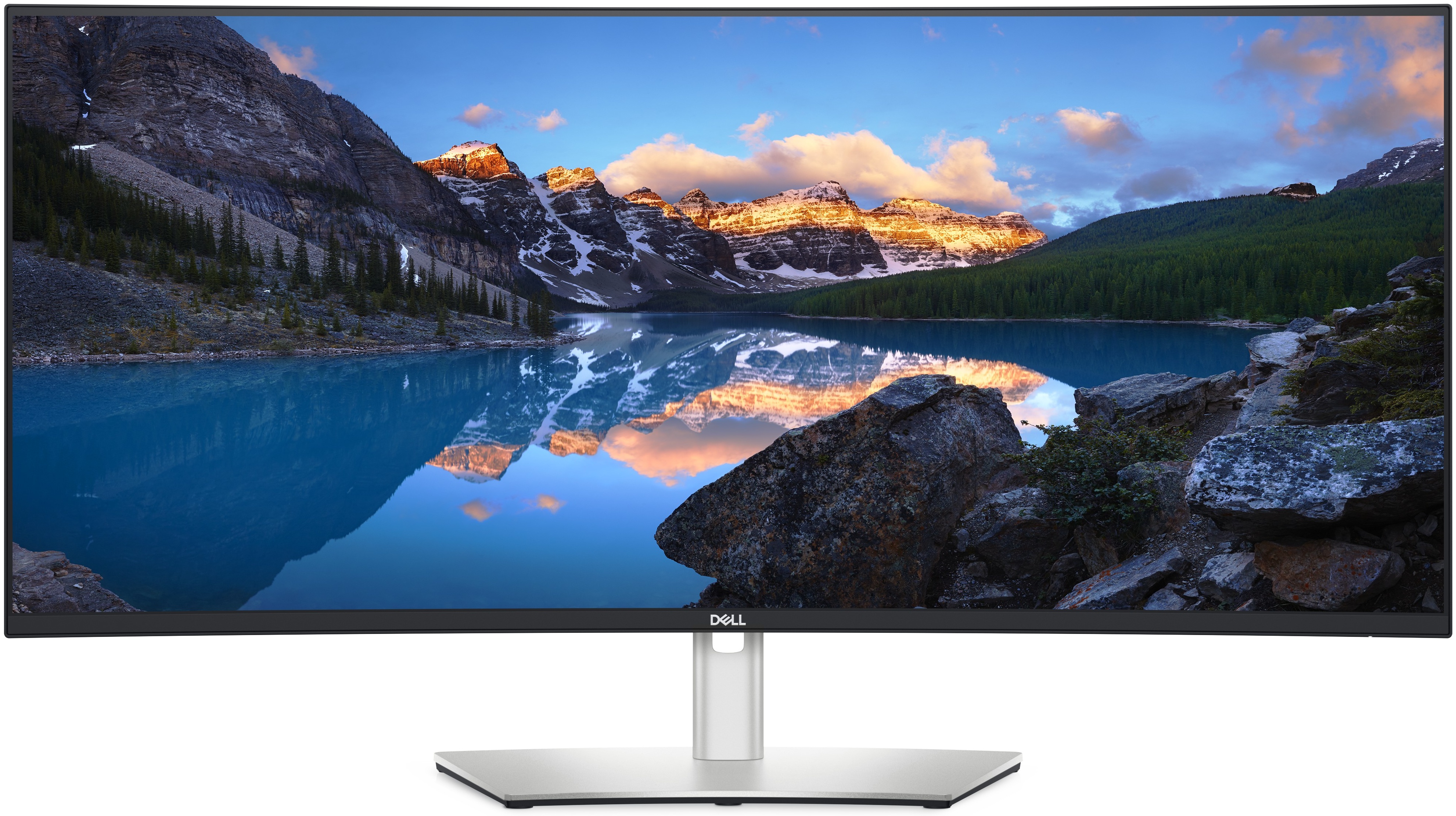Dell UltraSharp | U3824DW Curved-Monitor 37,5 zoll | 95,2 cm | UWQHD+ | 3840 x 1600 | Schwarz / Silber