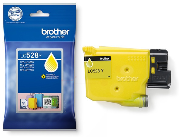 Original Brother LC528Y Tintenpatrone Gelb XL