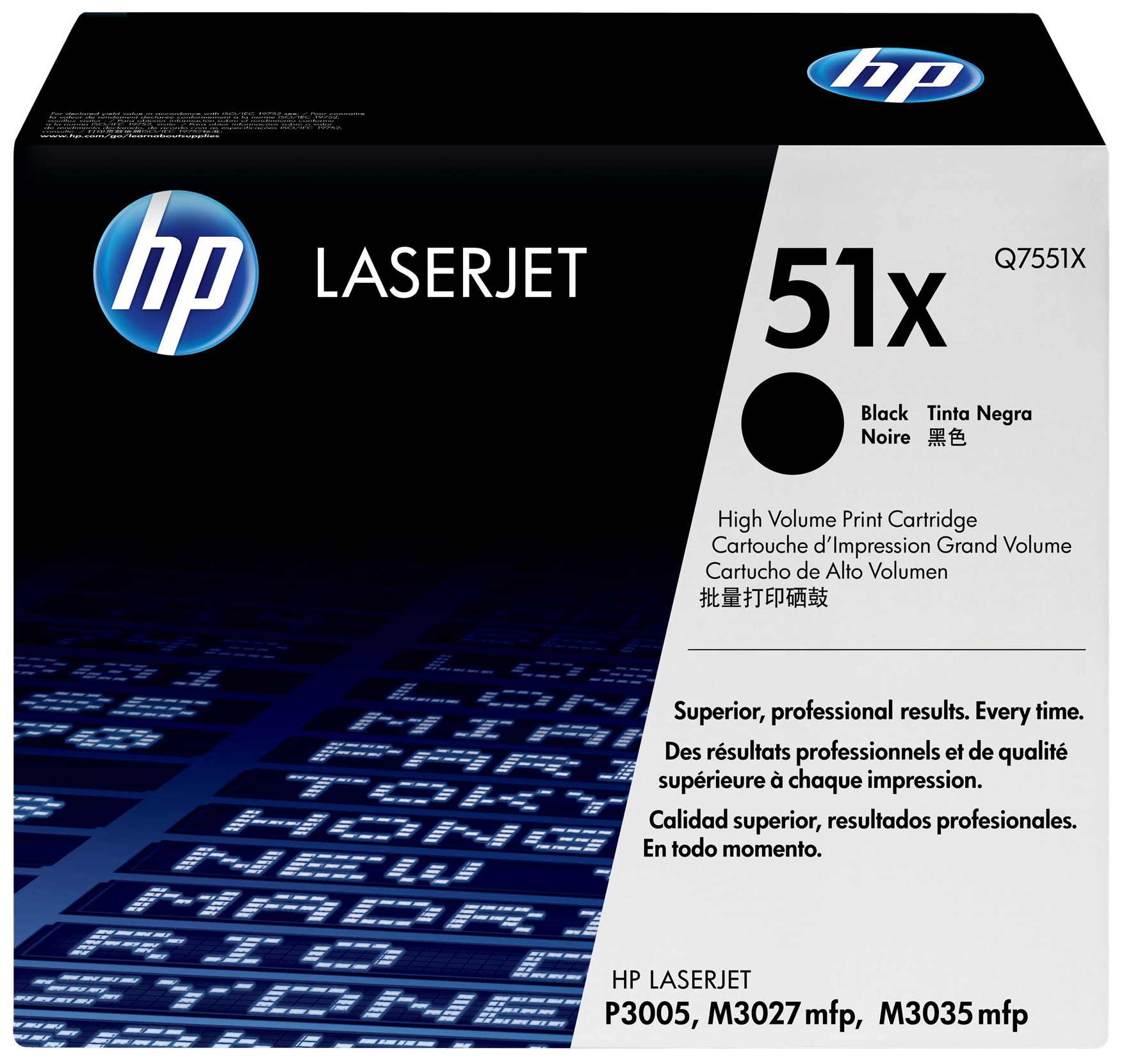 Original HP Q7551X | 51X Toner Schwarz XL