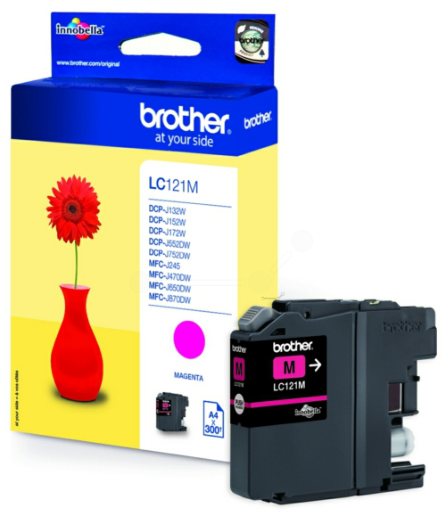 Original Brother LC121M Tinte Magenta