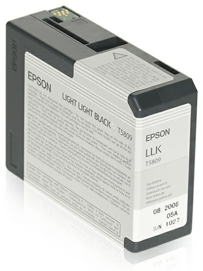 Original Epson T5809 | C13T580900 Tintenpatrone light light Schwarz