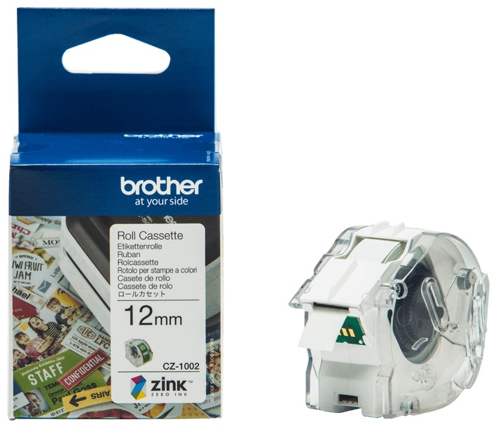 Brother Endlospapierrolle CZ1002 | 12 mm | Weiß