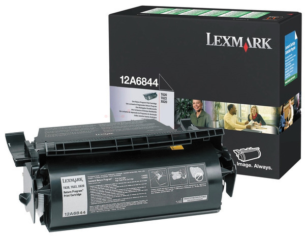 Original Lexmark 12A6844 Toner Schwarz XL