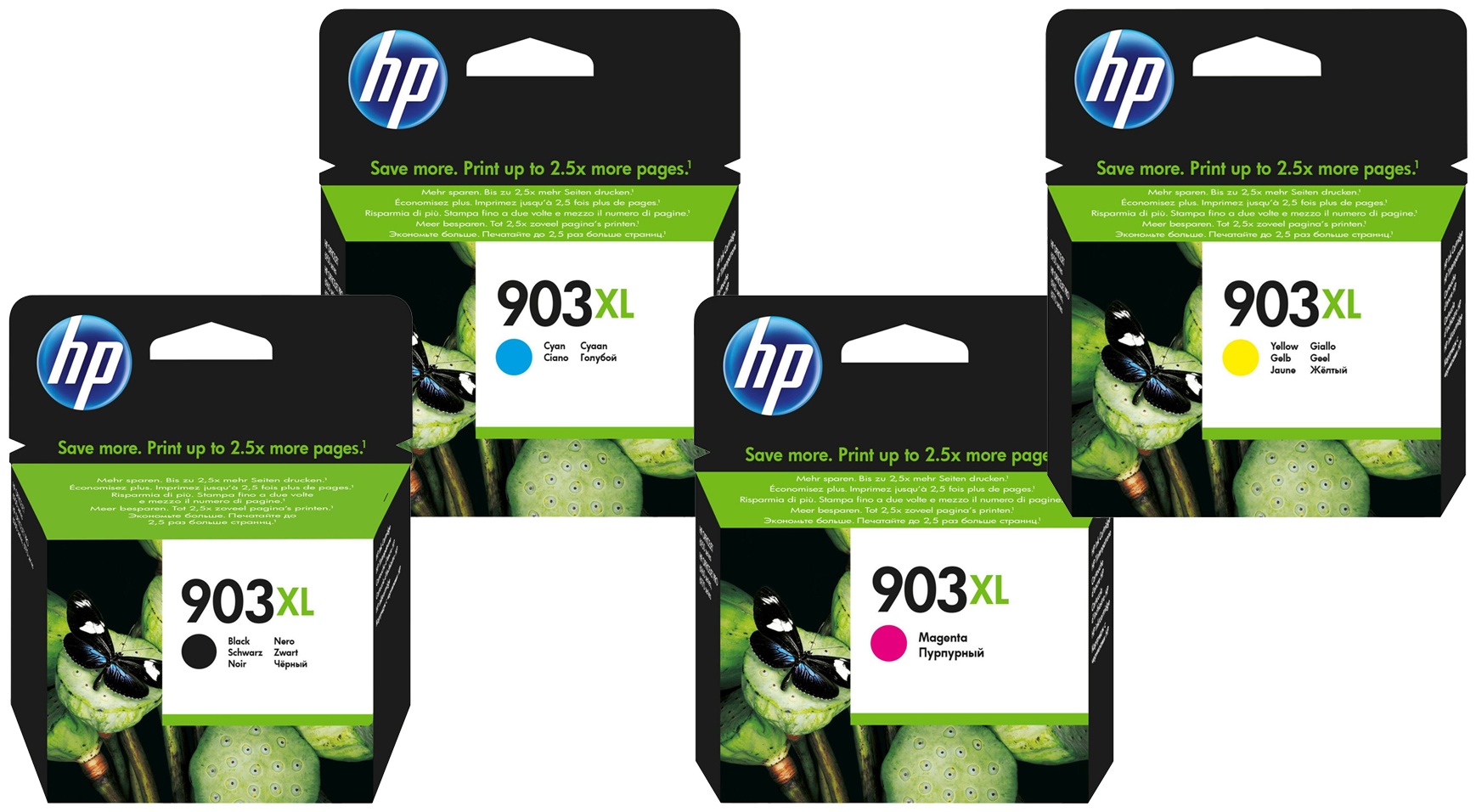Original HP 903XL | 3HZ51AE Tinte BK/C/M/Y Spar Set XL