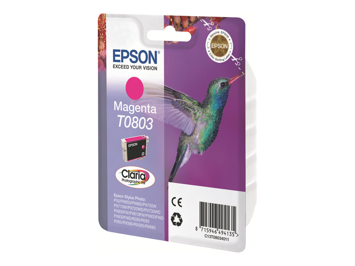 Original Epson T0803 | C13T08034010 | C13T08034011 Tinte Magenta