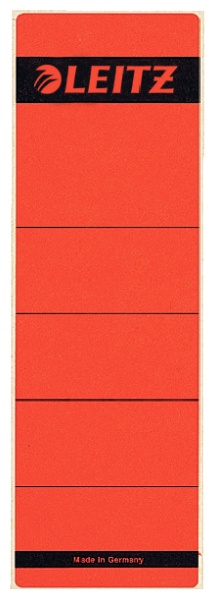 Leitz Ordneretiketten 1642 | Rot | für 8 cm Rücken | 10er-Pack