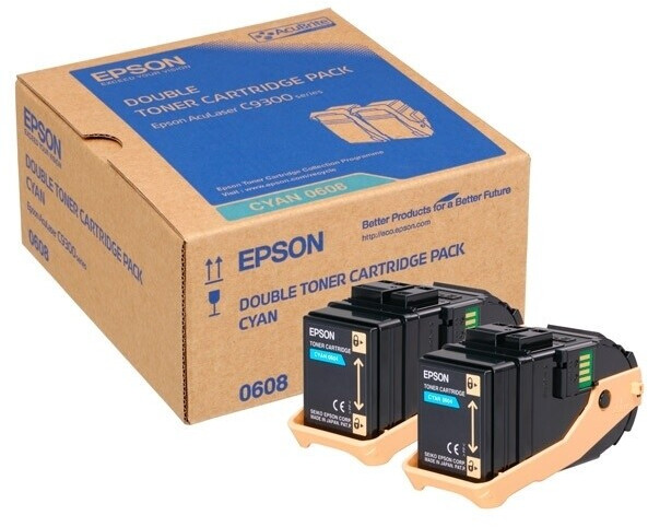 Original Epson 0608 | C13S050608 Toner Cyan ( 2 Stück )