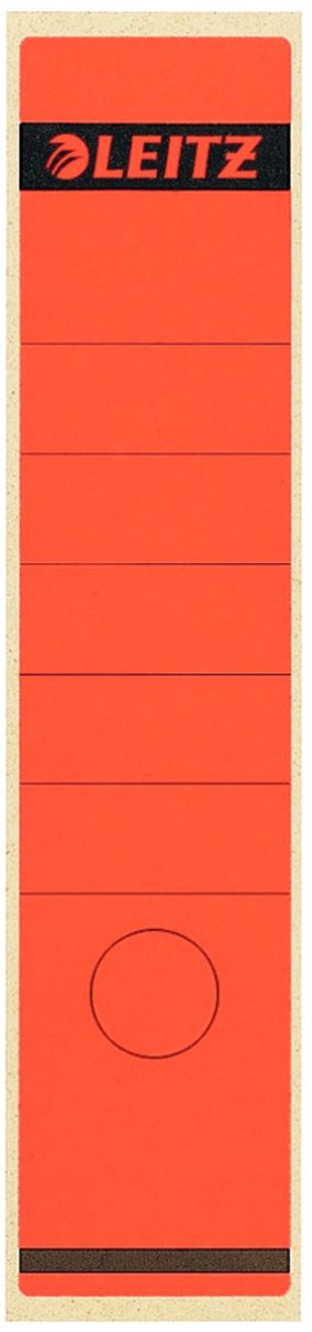 Leitz Ordneretiketten 1640 | Rot | für 8 cm Rücken | 100er-Pack