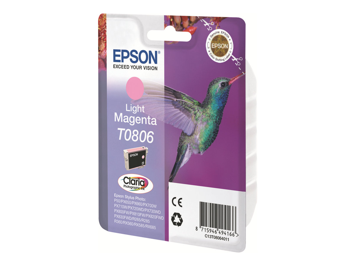Original Epson T0806 | C13T08064010 | C13T08064011 Tinte hell Magenta