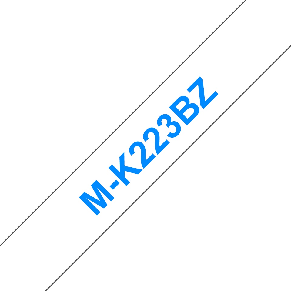 Brother Schriftband M-K M-K223 | 9 mm | Blau auf Weiß | 8 m