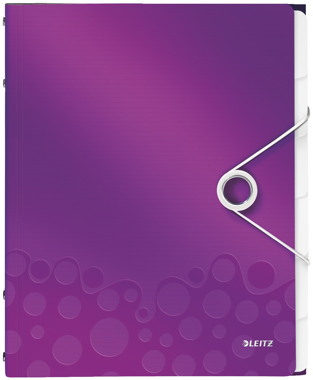 Leitz Ordnungsmappe WOW 4633 | DIN A4 | 6 Fächer | Violett | Polypropylen (PP)