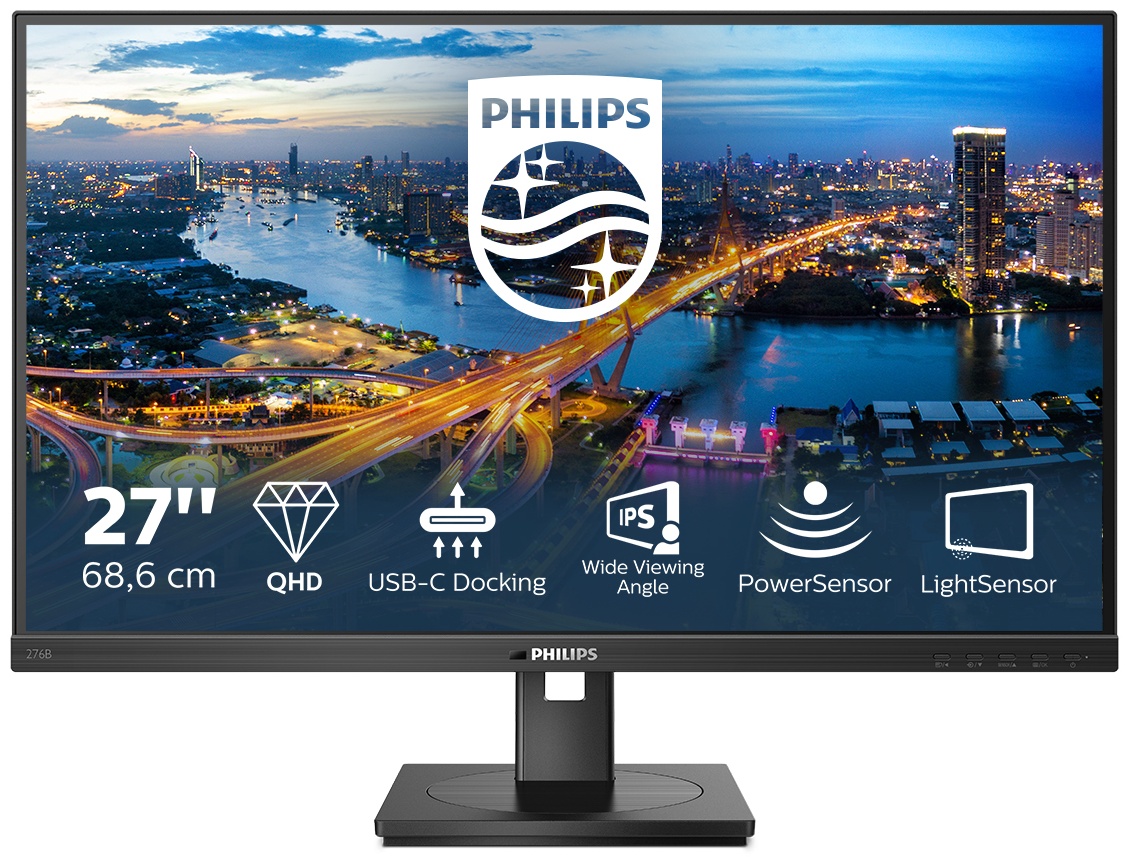 Philips 276B1/00 Monitor 27 zoll | 68,6 cm | WQHD | 2560 x 1440 | Schwarz