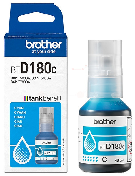 Original Brother BTD180C Tintenflasche Cyan