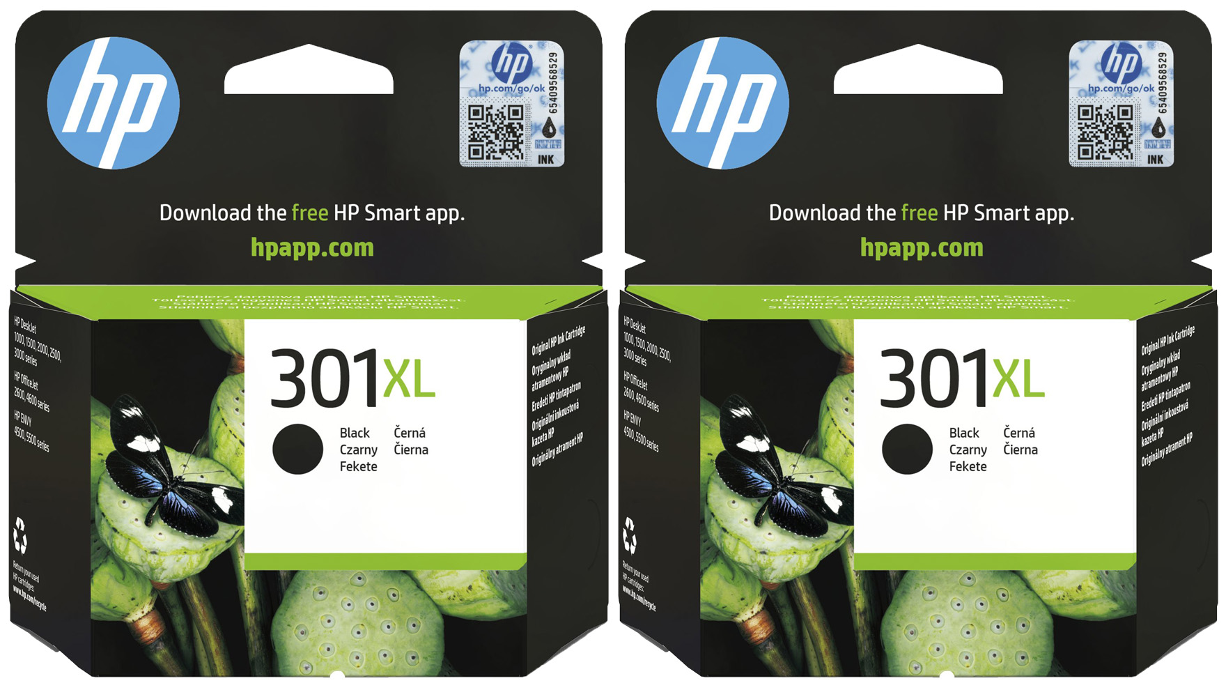 Original HP 301XL | D8J45AE Tinte Schwarz | 2 Stück