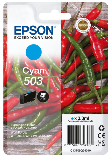 Original Epson 503 | C13T09Q24010 Tinte Cyan