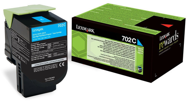 Original Lexmark 702C | 70C20C0 Toner Cyan