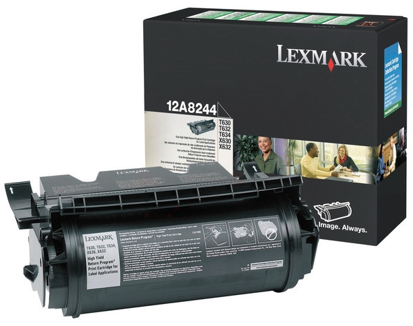 Original Lexmark 12A8244 Toner Schwarz XL