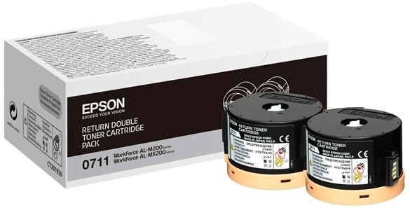 Original Epson 0711 | C13S050711 Toner Schwarz ( 2 Stück )