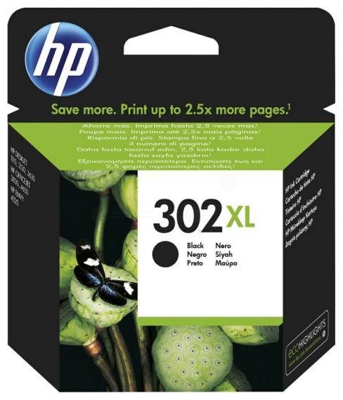 Original HP 302XL | F6U68AE Tinte Schwarz XL