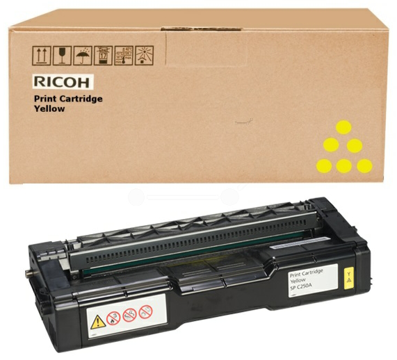 Original Ricoh 407534 / SPC252E Toner Gelb