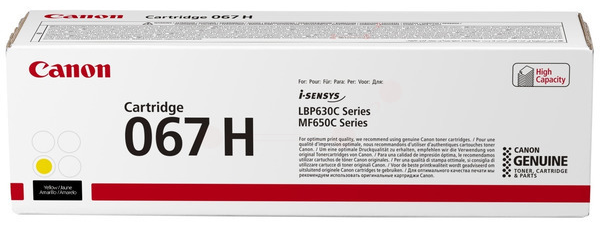 Original Canon 067H | 5103C002 Toner Gelb XL