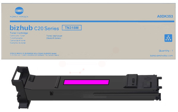 Original Konica Minolta TN318M | A0DK353 Toner Magenta