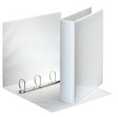 Esselte Präsentationsringbuch | DIN A4 | 4 Ringe | 6,2 cm | Weiß | 10er-Pack