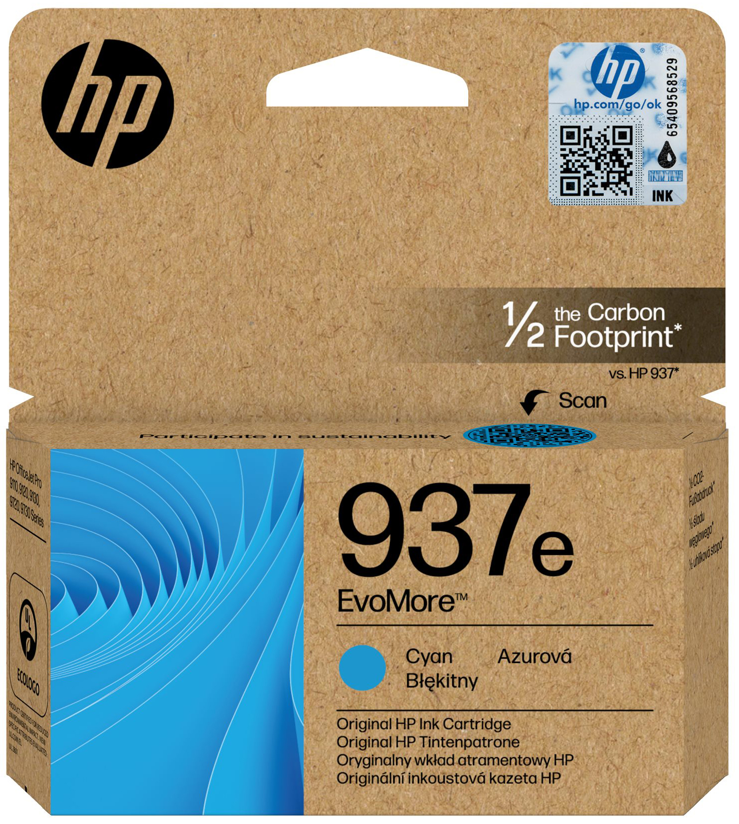 Original HP 937e | 4S6W6NE Tinte Cyan XL ( 2025 )
