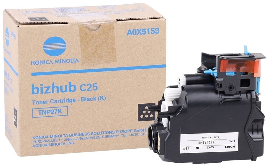 Original Konica Minolta TNP27K | A0X5153 Toner Schwarz