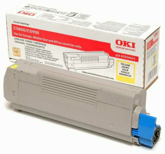 Original OKI 43324421 Toner Gelb