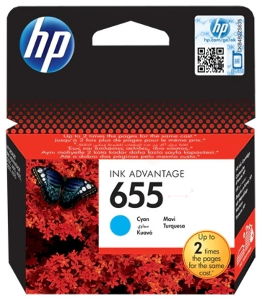 Original HP 655 | CZ110AE Tinte Cyan