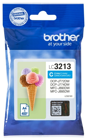 Original Brother LC3213C Tinte Cyan XL