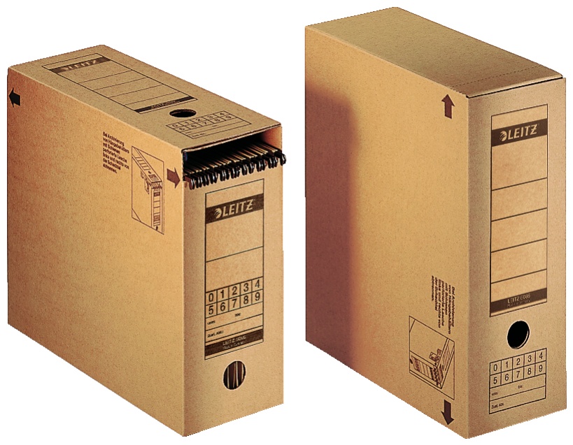Leitz Archivbox | 12 x 32,5 x 27,5 cm | Braun | 10er-Pack
