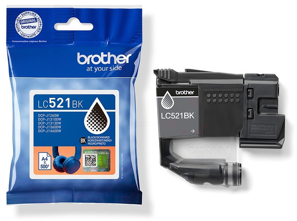 Original Brother LC521BK Tintenpatrone Schwarz