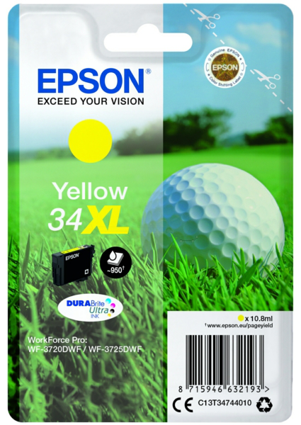 Original Epson 34XL | C13T34744010 Tinte Gelb XL