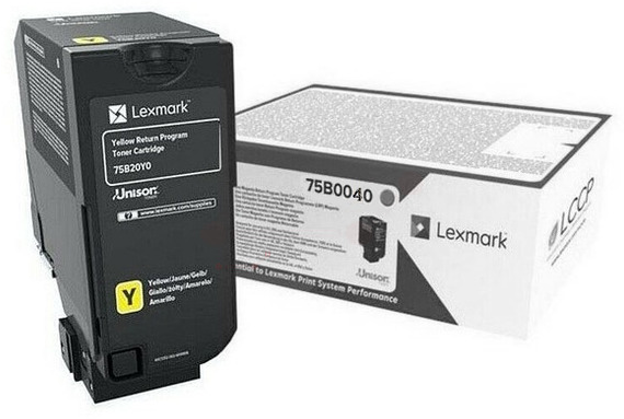 Original Lexmark 75B0040 Toner Gelb