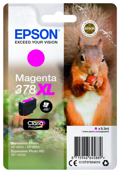 Original Epson 378XL | C13T37934010 Tinte Magenta XL