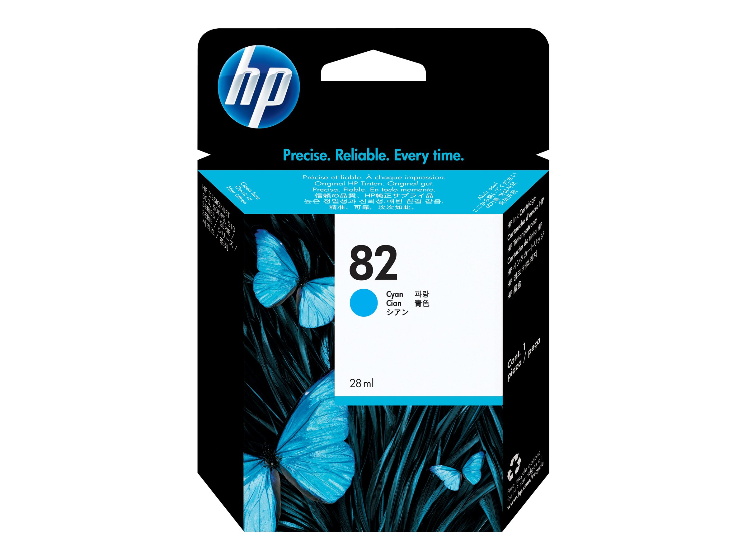 Original HP 82 | CH566A Tinte Cyan ( 2022 )