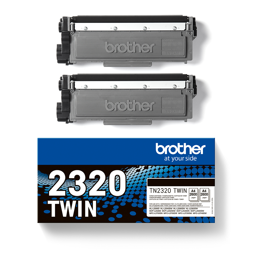 Original Brother TN2320TWIN Toner Schwarz 2er-Pack