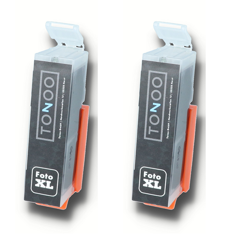 Tonoo® Tinte ersetzt Canon PGI520BK | 2932B012 Doppelpack Schwarz