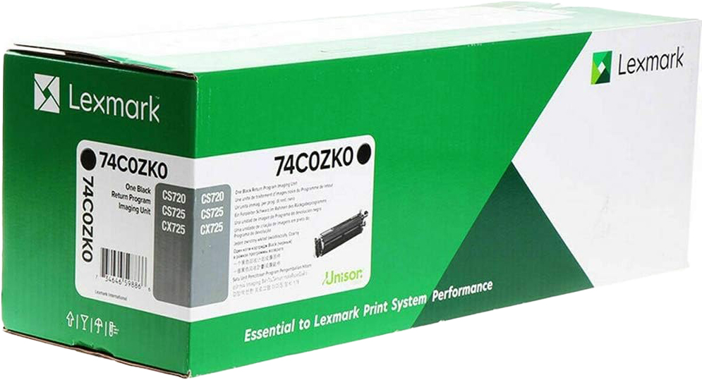 Original Lexmark 74C0ZK0 Trommel Schwarz