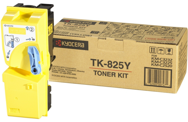 Original Kyocera TK825Y | 1T02FZAEU0 Toner Gelb