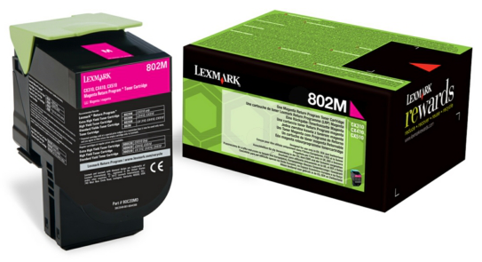 Original Lexmark 802ME | 80C20ME Toner Magenta