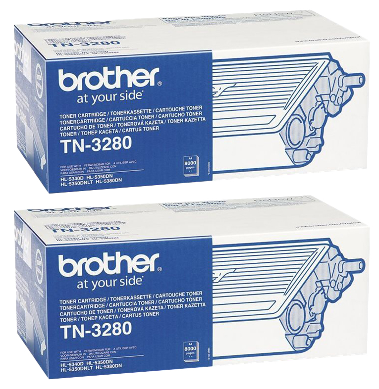 Original Brother TN3280TWIN Toner Schwarz | 2 Stück