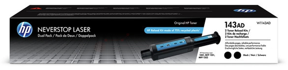 Original HP W1143AD Toner Schwarz Doppel Pack