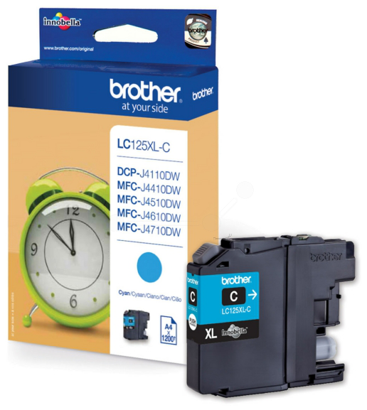 Original Brother LC125XLC Tinte Cyan XL