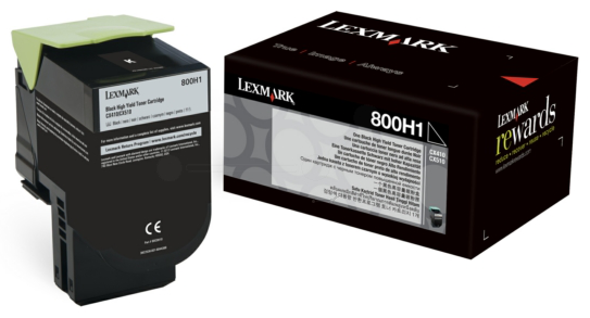 Original Lexmark 80C0H10 Toner Schwarz XL