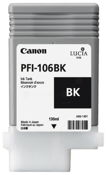 Original Canon PFI106BK | 6621B001 Tinte Schwarz