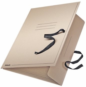 Esselte Zeichenmappe | DIN A2 | Grau | Karton