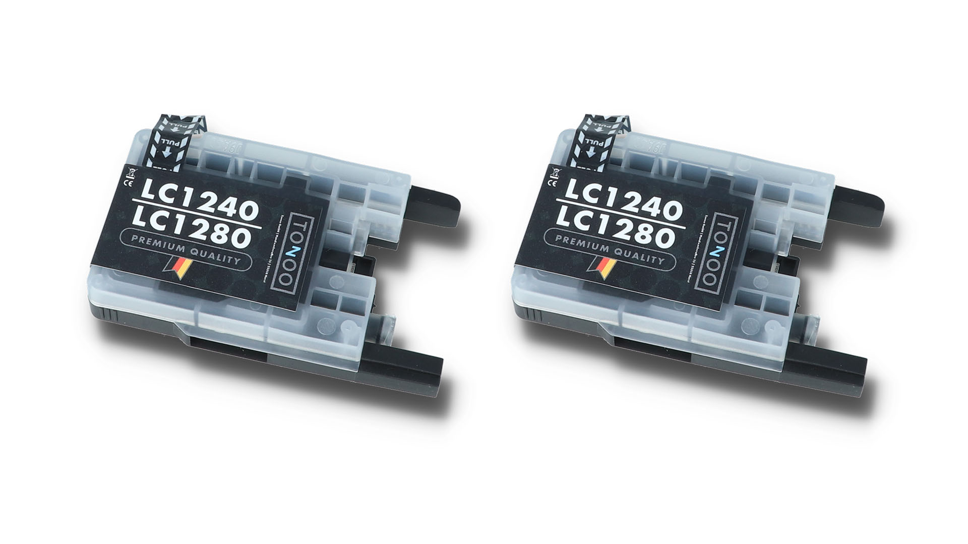 Tonoo® Tinte ersetzt Brother LC1240BKBP2DR Schwarz Doppelpack